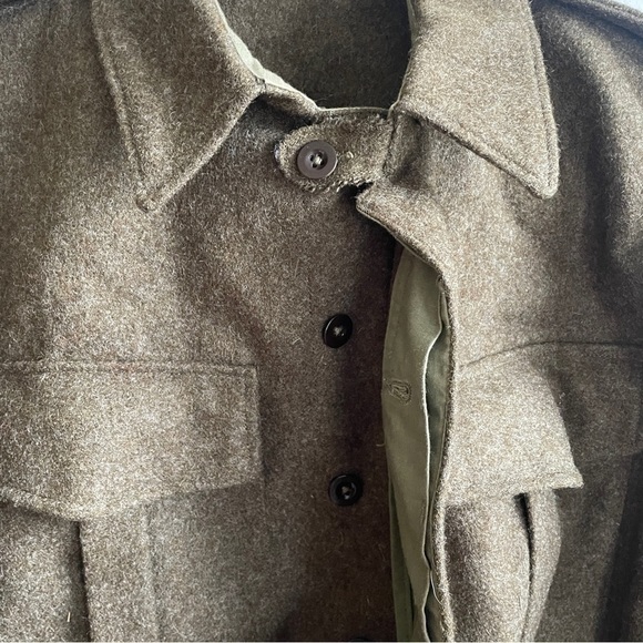 VINTAGE Dutch Military Bluvend Motecht Mitin Wool Moto Coat - Picture 4 of 6